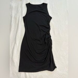 Black side scrunched Dress size medium
